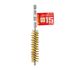 Tube Brush 15mm X 120mm Brass Wire 6,35mm Hex Shank